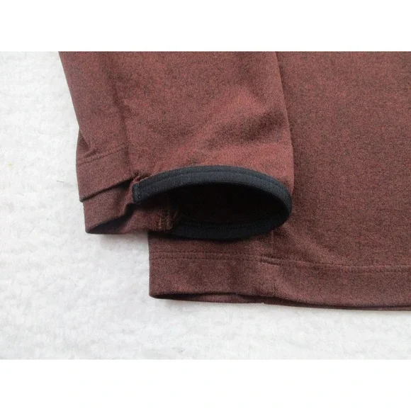 REI Co-op Pullover Mens Large Brown Quarter Zip Stretch Athletic Shirt‎ Outdoor